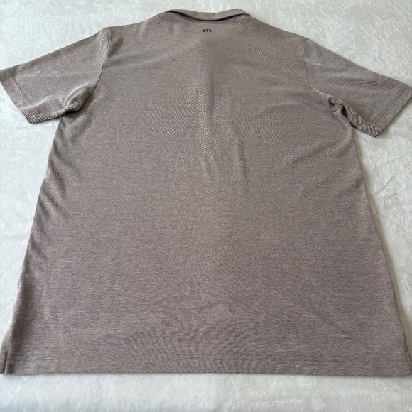 Travis Mathew Polo Shirt Mens Size XL Lite Reddish Brown Golf Extra Large Casual - Picture 4 of 7